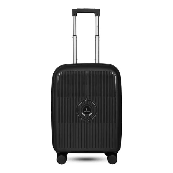 Polo_Class_3Pc_Set_Trolley_(20/24/28_inch)_with_Vanity_|_Polypropylene_Material_|_360-Degree_Rotating_Wheels_Black