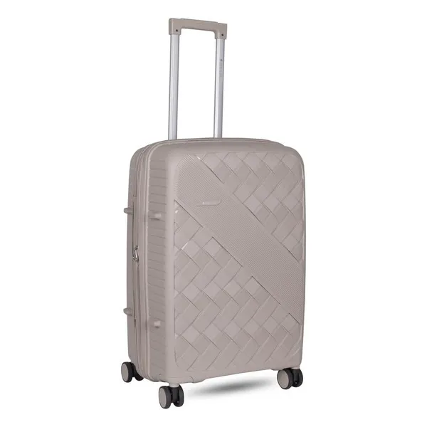 Polo_Class_3Pc_Set_Trolley_(20/24/28_inch)_with_Vanity_|_Polypropylene_Material_|_360-Degree_Rotating_Wheels_Silver