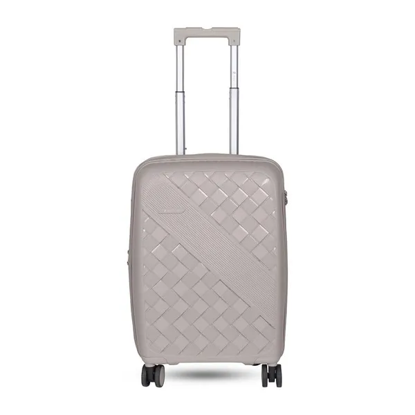 Polo_Class_3Pc_Set_Trolley_(20/24/28_inch)_with_Vanity_|_Polypropylene_Material_|_360-Degree_Rotating_Wheels_Silver