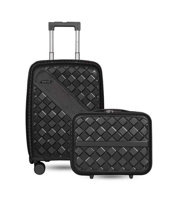 Polo_Class_20inch_Trolley_Bag_with_Vanity_Polypropylene_Material_|_360-degree_Rotating_8_Wheels_|_Waterproof_&_Scratch_Resistant_Black