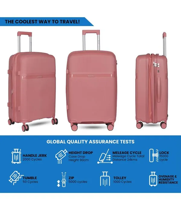 Polo_Class_24inch_Trolley_Bag_with_Vanity_Polypropylene_Material_|_360-degree_Rotating_8_Wheels_|_Waterproof_&_Scratch_Resistant_Rose_Gold