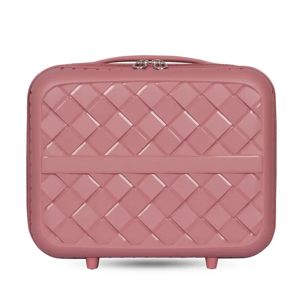 Polo_Class_3Pc_Set_Trolley_(20/24/28_inch)_with_Vanity_|_Polypropylene_Material_|_360-Degree_Rotating_Wheels_Rose_Gold