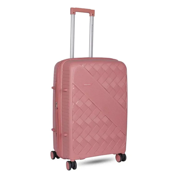 Polo_Class_3Pc_Set_Trolley_(20/24/28_inch)_with_Vanity_|_Polypropylene_Material_|_360-Degree_Rotating_Wheels_Rose_Gold
