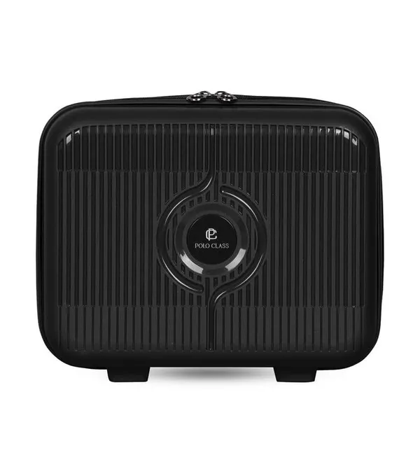 Polo_Class_24inch_Trolley_Bag_with_Vanity_Polypropylene_Material_|_360-degree_Rotating_8_Wheels_|_Waterproof_&_Scratch_Resistant_Black