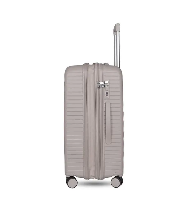 Polo_Class_24inch_Trolley_Bag_with_Vanity_Polypropylene_Material_|_360-degree_Rotating_8_Wheels_|_Waterproof_&_Scratch_Resistant_Silver