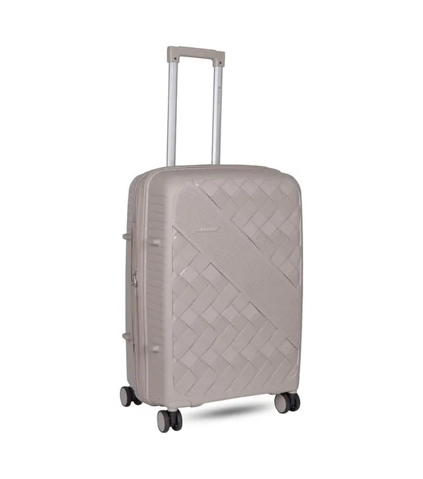 Polo_Class_24inch_Trolley_Bag_with_Vanity_Polypropylene_Material_|_360-degree_Rotating_8_Wheels_|_Waterproof_&_Scratch_Resistant_Silver