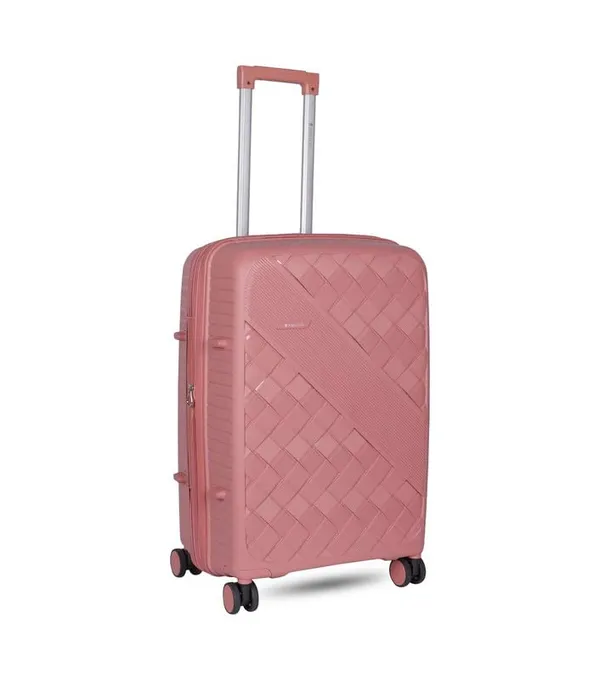 Polo_Class_24inch_Trolley_Bag_with_Vanity_Polypropylene_Material_|_360-degree_Rotating_8_Wheels_|_Waterproof_&_Scratch_Resistant_Rose_Gold