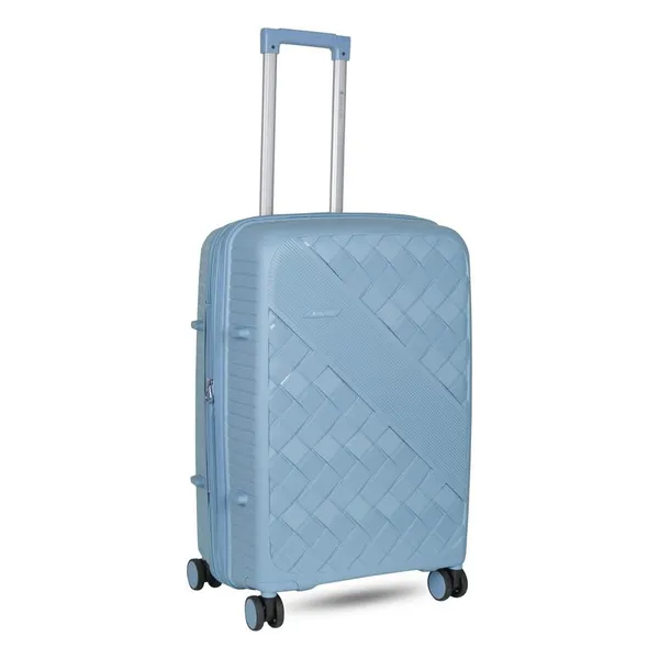 Polo_Class_3Pc_Set_Trolley_(20/24/28_inch)_with_Vanity_|_Polypropylene_Material_|_360-Degree_Rotating_Wheels_L.Grey