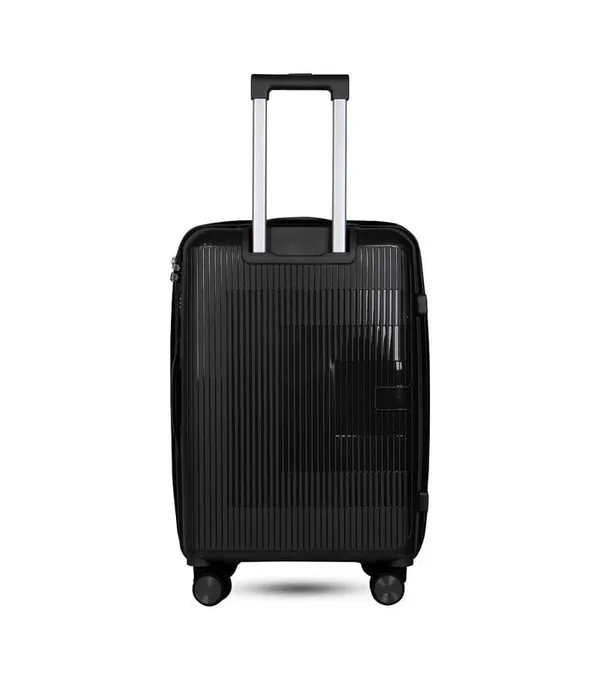 Polo_Class_28inch_Trolley_Bag_with_Vanity_Polypropylene_Material_|_360-degree_Rotating_8_Wheels_|_Waterproof_&_Scratch_Resistant_Black