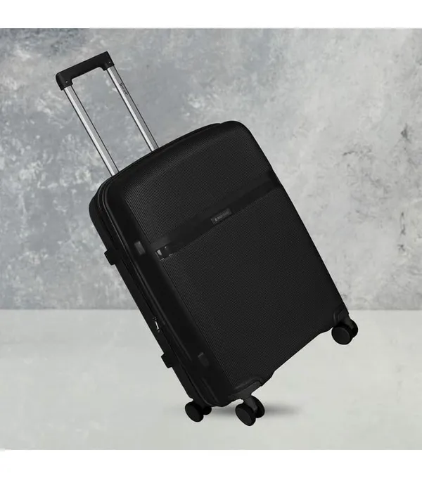 Polo_Class_28inch_Trolley_Bag_with_Vanity_Polypropylene_Material_|_360-degree_Rotating_8_Wheels_|_Waterproof_&_Scratch_Resistant_Black