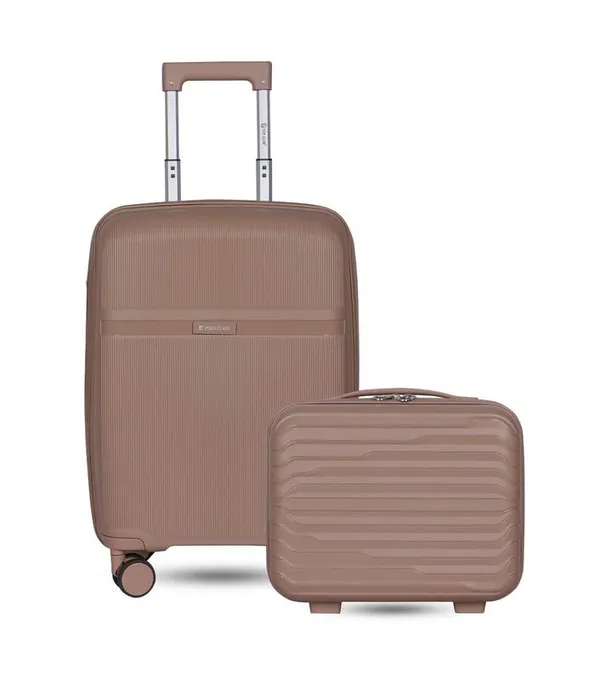 Polo_Class_28inch_Trolley_Bag_with_Vanity_Polypropylene_Material_|_360-degree_Rotating_8_Wheels_|_Waterproof_&_Scratch_Resistant_Beige