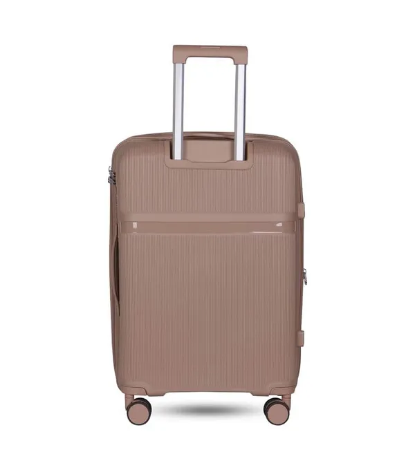 Polo_Class_28inch_Trolley_Bag_with_Vanity_Polypropylene_Material_|_360-degree_Rotating_8_Wheels_|_Waterproof_&_Scratch_Resistant_Beige