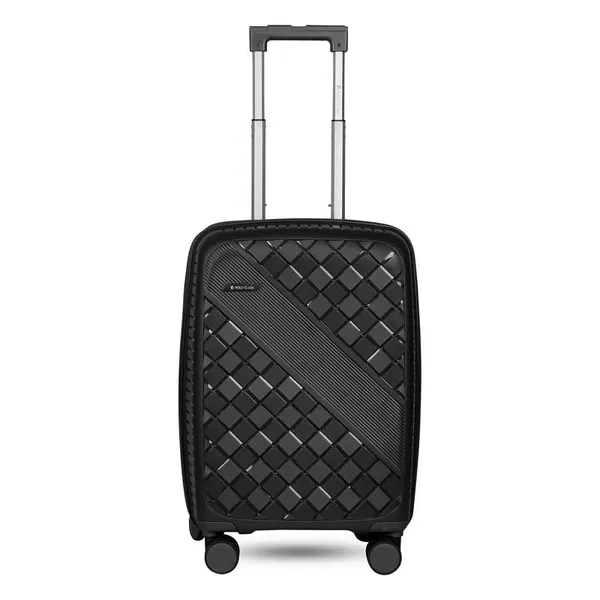 Polo_Class_3Pc_Set_Trolley_(20/24/28_inch)_with_Vanity_|_Polypropylene_Material_|_360-Degree_Rotating_Wheels_Black