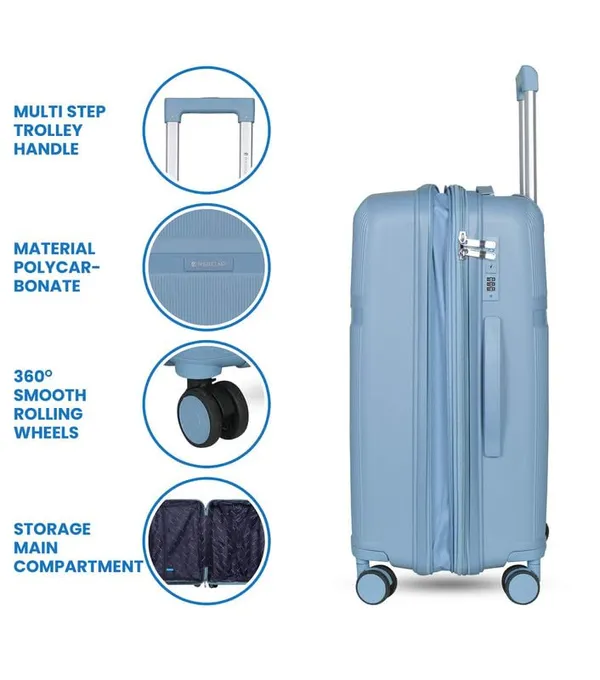 Polo_Class_28inch_Trolley_Bag_with_Vanity_Polypropylene_Material_|_360-degree_Rotating_8_Wheels_|_Waterproof_&_Scratch_Resistant_Grey