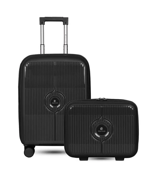 Polo_Class_28inch_Trolley_Bag_with_Vanity_Polypropylene_Material_|_360-degree_Rotating_8_Wheels_|_Waterproof_&_Scratch_Resistant_Black