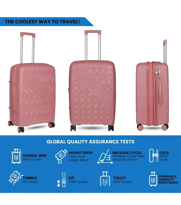 Polo_Class_28inch_Trolley_Bag_with_Vanity_Polypropylene_Material_|_360-degree_Rotating_8_Wheels_|_Waterproof_&_Scratch_Resistant_Rose_Gold