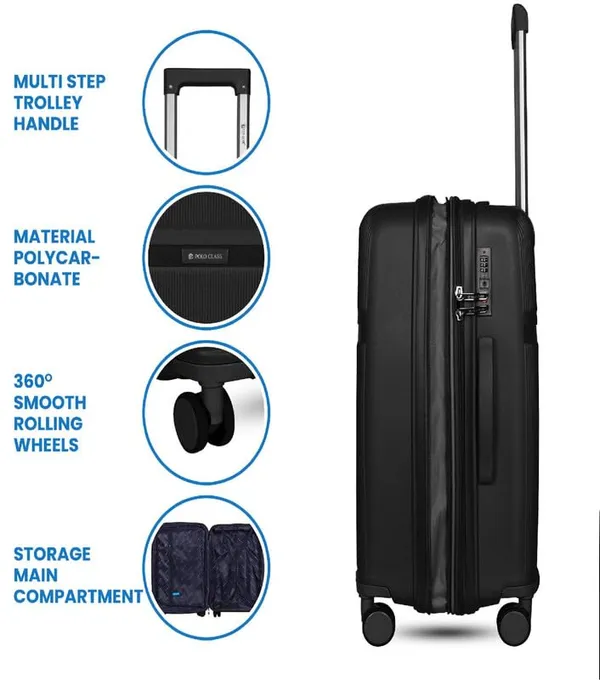 Polo_Class_20inch_Trolley_Bag_|_Polypropylene_Material_|_360-degree_Rotating_Wheels_|_Waterproof_&_Scratch_Resistant_Trolley_Bag_-_Black