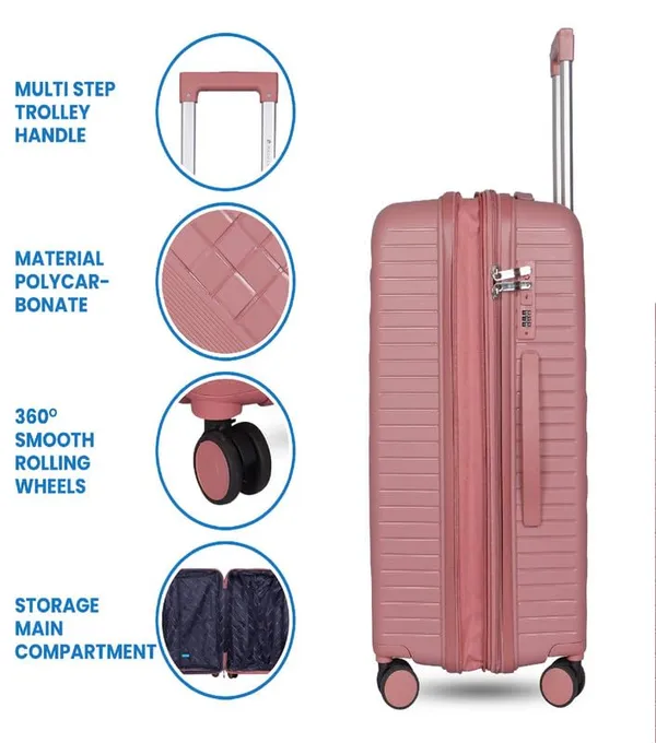Polo_Class_20inch_Trolley_Bag_|_Polypropylene_Material_|_360-degree_Rotating_Wheels_|_Waterproof_&_Scratch_Resistant_Trolley_Bag_-_Rose_Gold