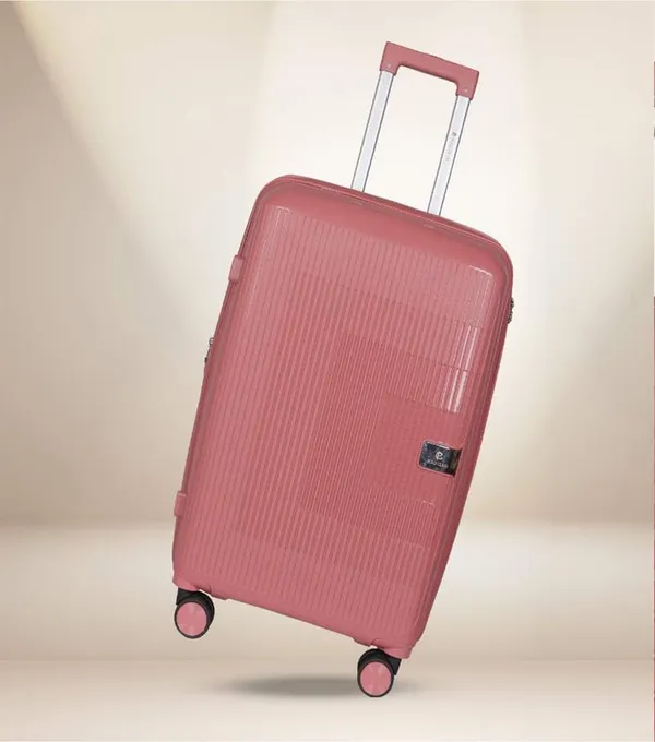 Polo_Class_24inch_Trolley_Bag_|_Polypropylene_Material_|_360-degree_Rotating_Wheels_|_Waterproof_&_Scratch_Resistant_Trolley_Bag_-_Rose_Gold