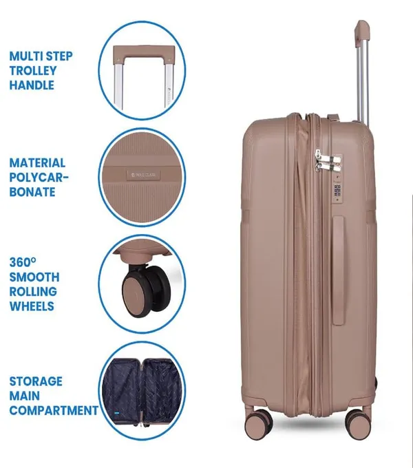Polo_Class_24inch_Trolley_Bag_|_Polypropylene_Material_|_360-degree_Rotating_Wheels_|_Waterproof_&_Scratch_Resistant_Trolley_Bag_-_Beige