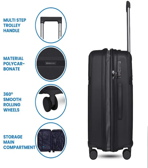 Polo_Class_28inch_Trolley_Bag_|_Polypropylene_Material_|_360-degree_Rotating_Wheels_|_Waterproof_&_Scratch_Resistant_Trolley_Bag_-_Brown