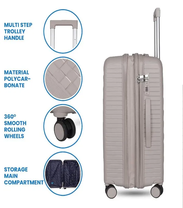 Polo_Class_28inch_Trolley_Bag_|_Polypropylene_Material_|_360-degree_Rotating_Wheels_|_Waterproof_&_Scratch_Resistant_Trolley_Bag_-_Silver