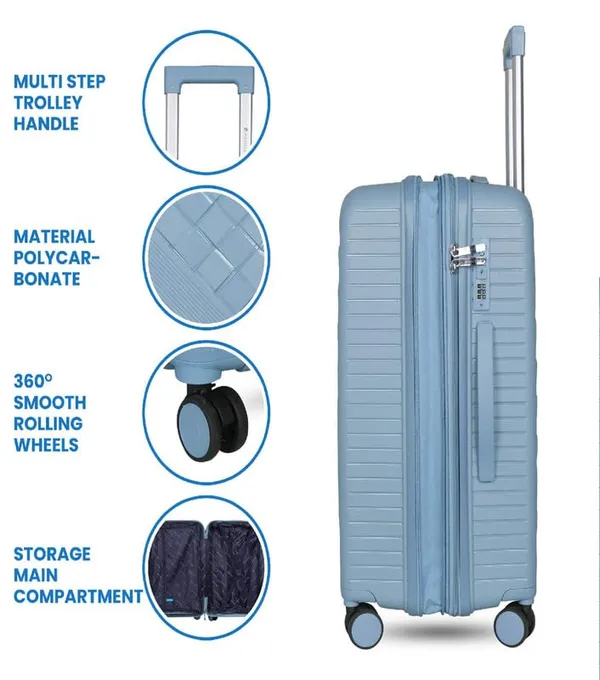 Polo_Class_28inch_Trolley_Bag_|_Polypropylene_Material_|_360-degree_Rotating_Wheels_|_Waterproof_&_Scratch_Resistant_Trolley_Bag_-_Light_Grey