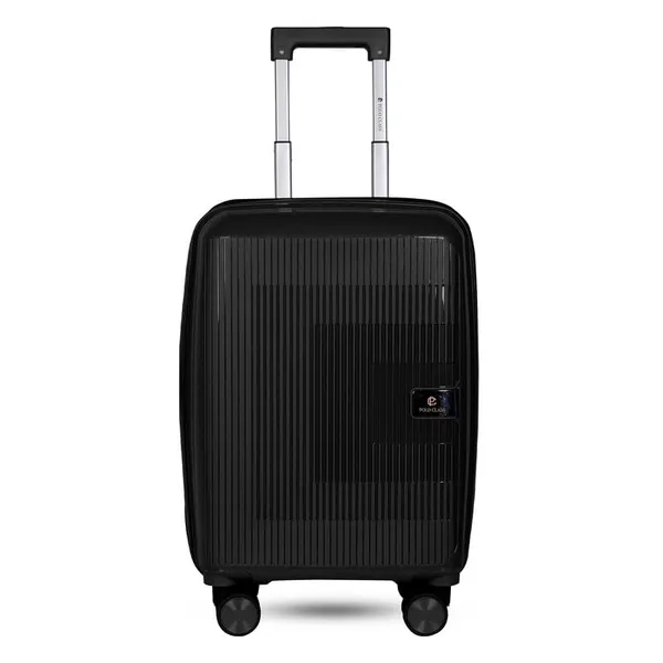 Polo_Class_2Pc_Set_Trolley_(20/24_inch)_|_Polypropylene_Material_|_Trolley_Bag_with_360-Degree_Rotating_Wheels_-_Black