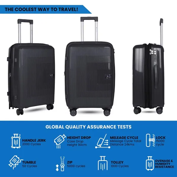 Polo_Class_2Pc_Set_Trolley_(20/24_inch)_|_Polypropylene_Material_|_Trolley_Bag_with_360-Degree_Rotating_Wheels_-_Brown