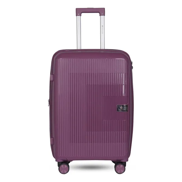 Polo_Class_2Pc_Set_Trolley_(20/24_inch)_|_Polypropylene_Material_|_Trolley_Bag_with_360-Degree_Rotating_Wheels_-_Purple