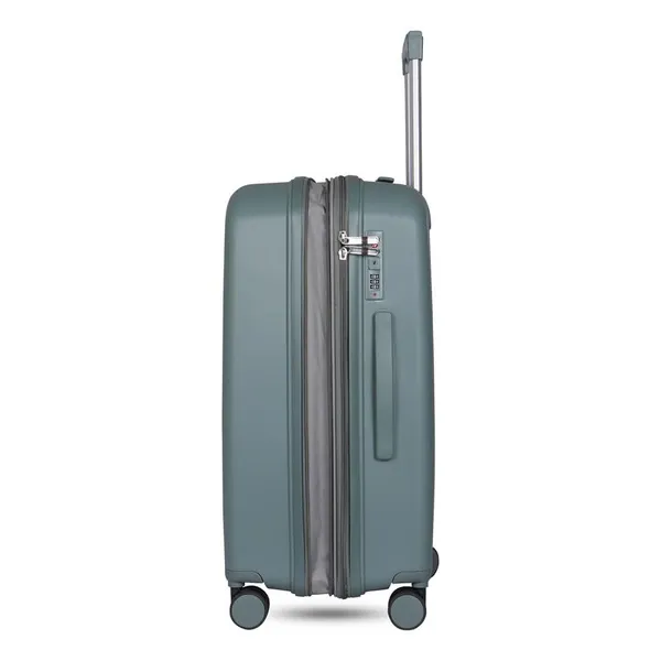 Polo_Class_2Pc_Set_Trolley_(20/24_inch)_|_Polypropylene_Material_|_Trolley_Bag_with_360-Degree_Rotating_Wheels_-_Grey