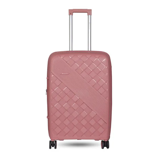 Polo_Class_2Pc_Set_Trolley_(20/24_inch)_|_Polypropylene_Material_|_Trolley_Bag_with_360-Degree_Rotating_Wheels_-_Rose_Gold