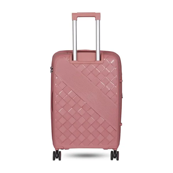 Polo_Class_2Pc_Set_Trolley_(20/24_inch)_|_Polypropylene_Material_|_Trolley_Bag_with_360-Degree_Rotating_Wheels_-_Rose_Gold