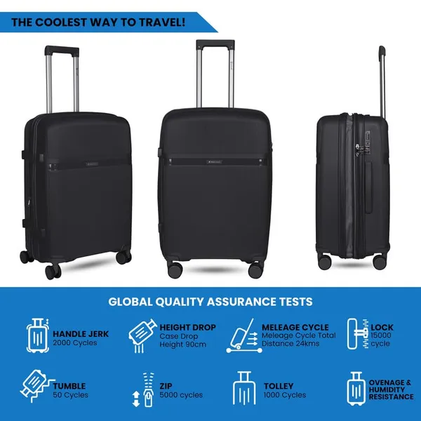 Polo_Class_2Pc_Set_Trolley_(24/28_inch)|_Polypropylene_Material_|_Trolley_Bag_with_360-Degree_Rotating_Wheels_-_Brown