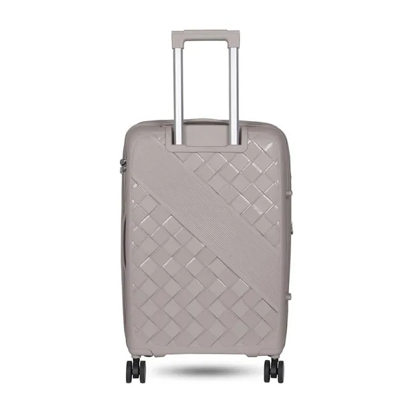 Polo_Class_2Pc_Set_Trolley_(24/28_inch)|_Polypropylene_Material_|_Trolley_Bag_with_360-Degree_Rotating_Wheels_-_Silver