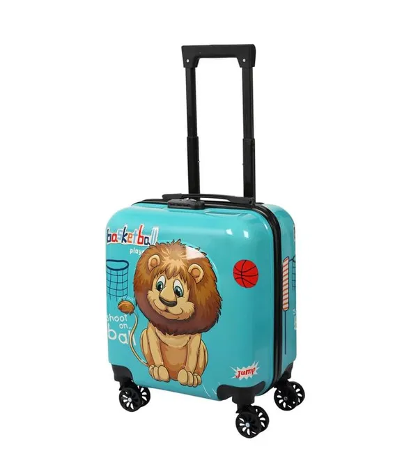 Sea_Green_Trendy_Cute_Kids_Trolley_Bag