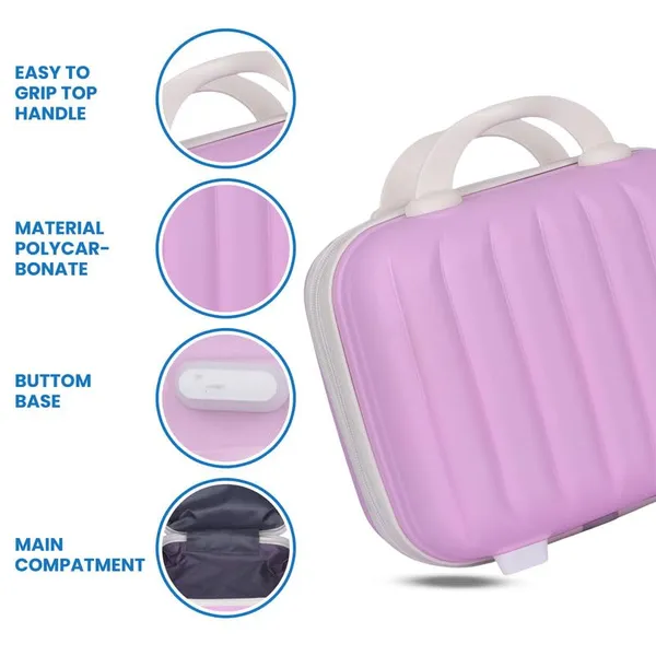 Polo_Class_Vanity_case/Makeup_Box_|_Lightweight_and_Durable|_Waterproof_case_-Pink