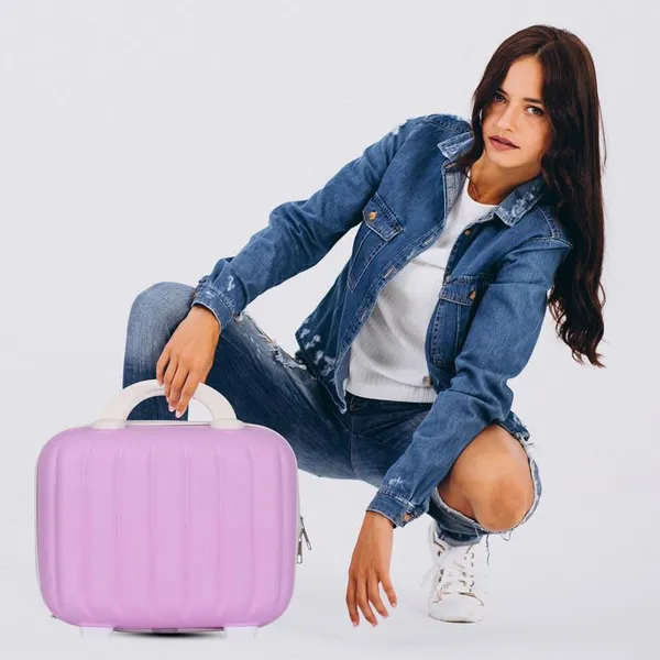 Polo_Class_Vanity_case/Makeup_Box_|_Lightweight_and_Durable|_Waterproof_case_-Pink