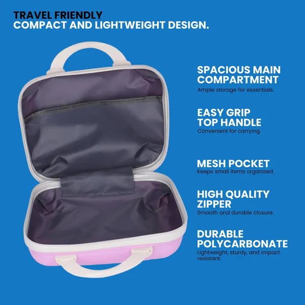 Polo_Class_Vanity_case/Makeup_Box_|_Lightweight_and_Durable|_Waterproof_case_-Pink