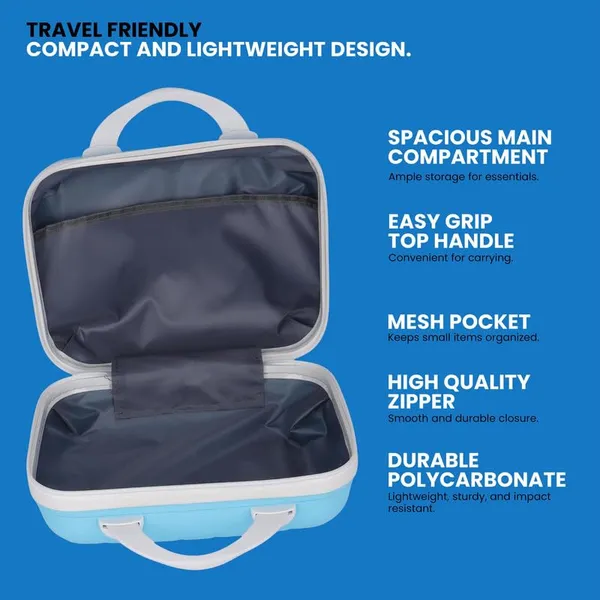 Polo_Class_Vanity_case/Makeup_Box_|_Lightweight_and_Durable|_Waterproof_case_-Sky_Blue