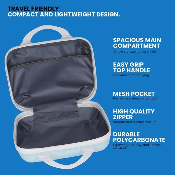 Polo_Class_Vanity_case/Makeup_Box_|_Lightweight_and_Durable|_Waterproof_case_-Blue