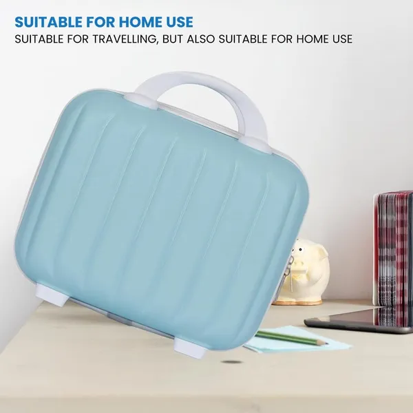 Polo_Class_Vanity_case/Makeup_Box_|_Lightweight_and_Durable|_Waterproof_case_-Blue