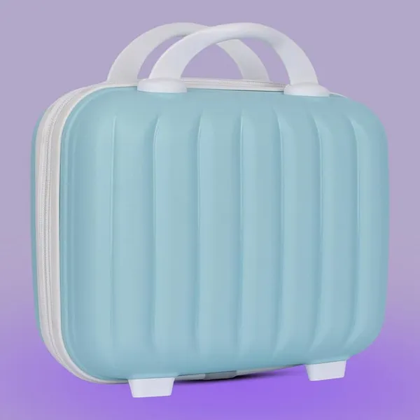 Polo_Class_Vanity_case/Makeup_Box_|_Lightweight_and_Durable|_Waterproof_case_-Blue