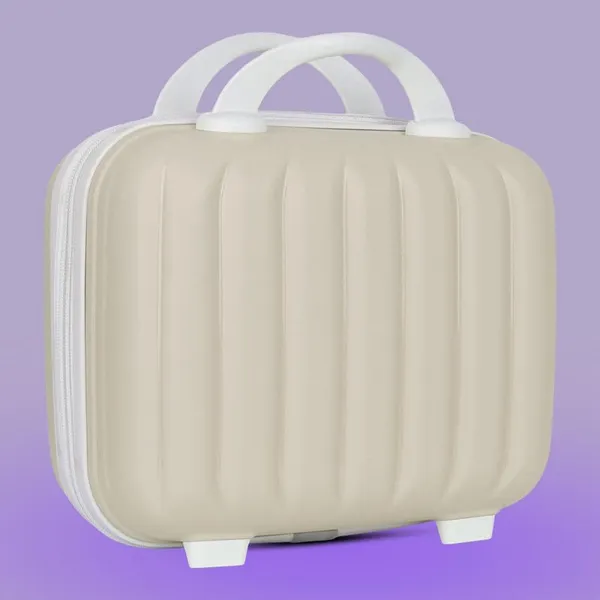 Polo_Class_Vanity_case/Makeup_Box_|_Lightweight_and_Durable|_Waterproof_case_-Cream