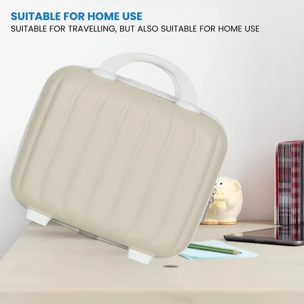 Polo_Class_Vanity_case/Makeup_Box_|_Lightweight_and_Durable|_Waterproof_case_-Cream