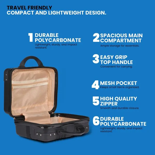 Polo_Class_Vanity_case/makeup_box_|_Lightweight_and_Durable|_Waterproof_case_-_Black