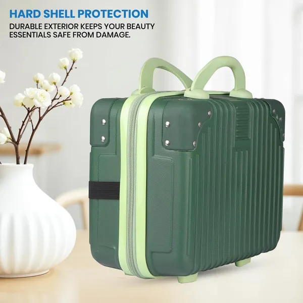 Polo_Class_Vanity_case/Makeup_Box_|_Lightweight_and_Durable|_Waterproof_case_-_Green