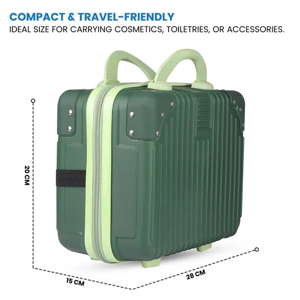 Polo_Class_Vanity_case/Makeup_Box_|_Lightweight_and_Durable|_Waterproof_case_-_Green
