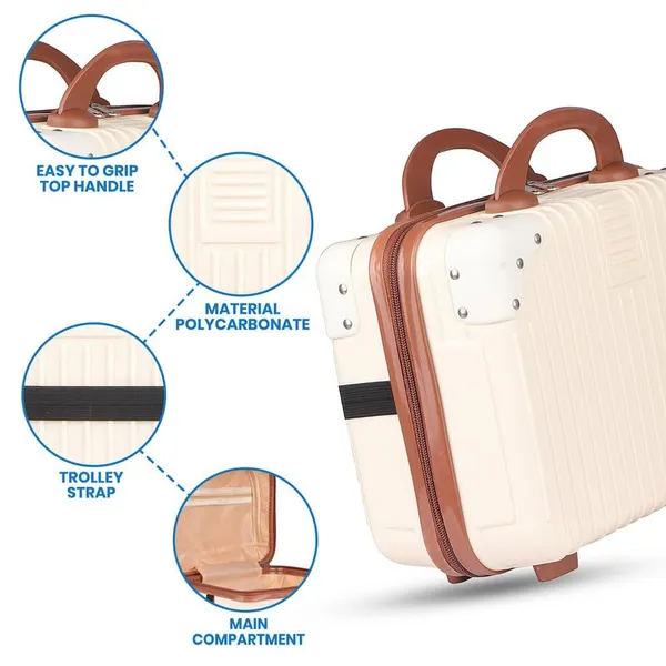 Polo_Class_Vanity_case/Makeup_Box_|_Lightweight_and_Durable|_Waterproof_case_-_Beige