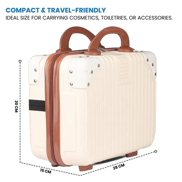 Polo_Class_Vanity_case/Makeup_Box_|_Lightweight_and_Durable|_Waterproof_case_-_Beige